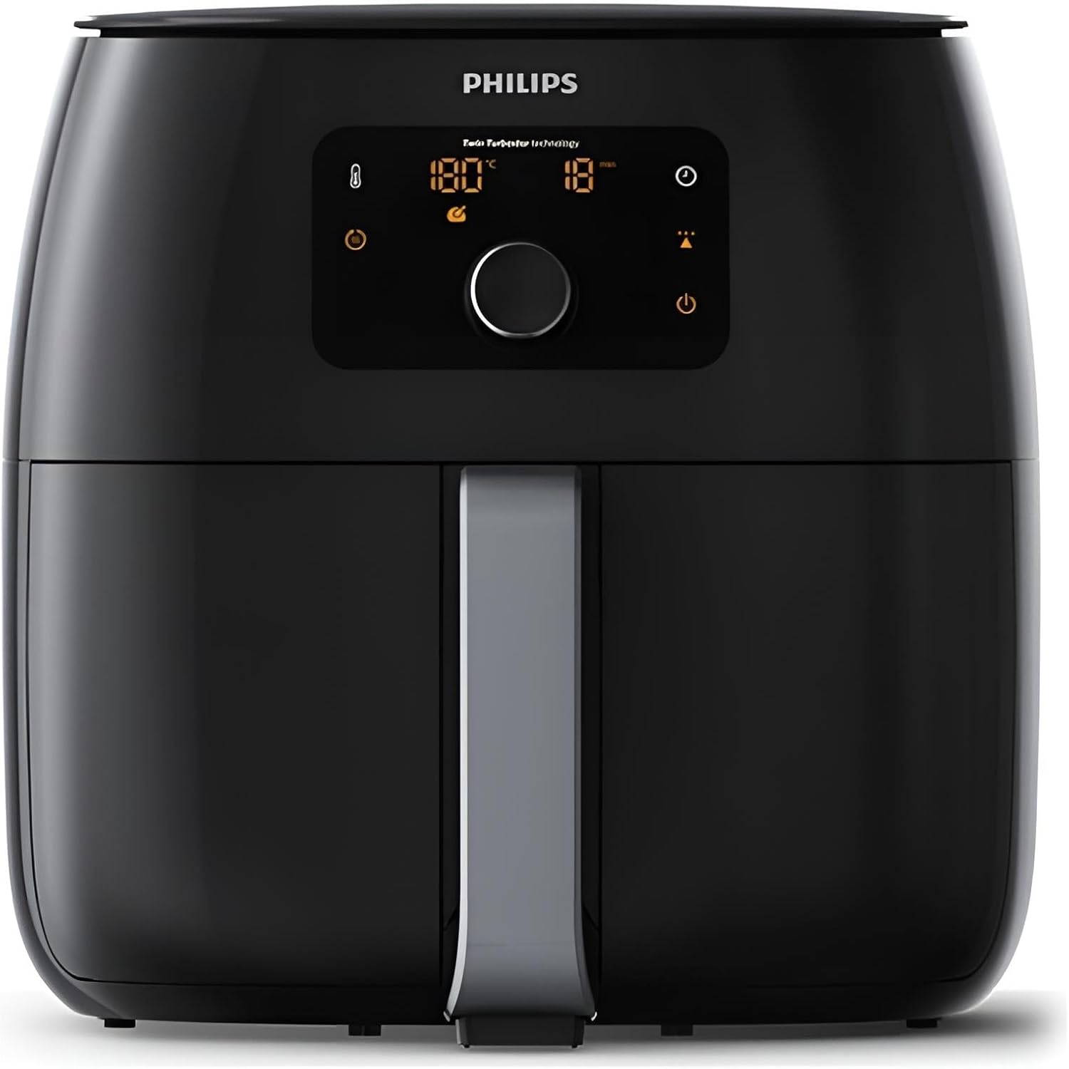 Philips Premium Airfryer XXL - 7.3L, Fritteuse ohne Öl, Rapid Air und Fettentfernungstechnologie, NutriU App mit Rezepten (HD9650/90)