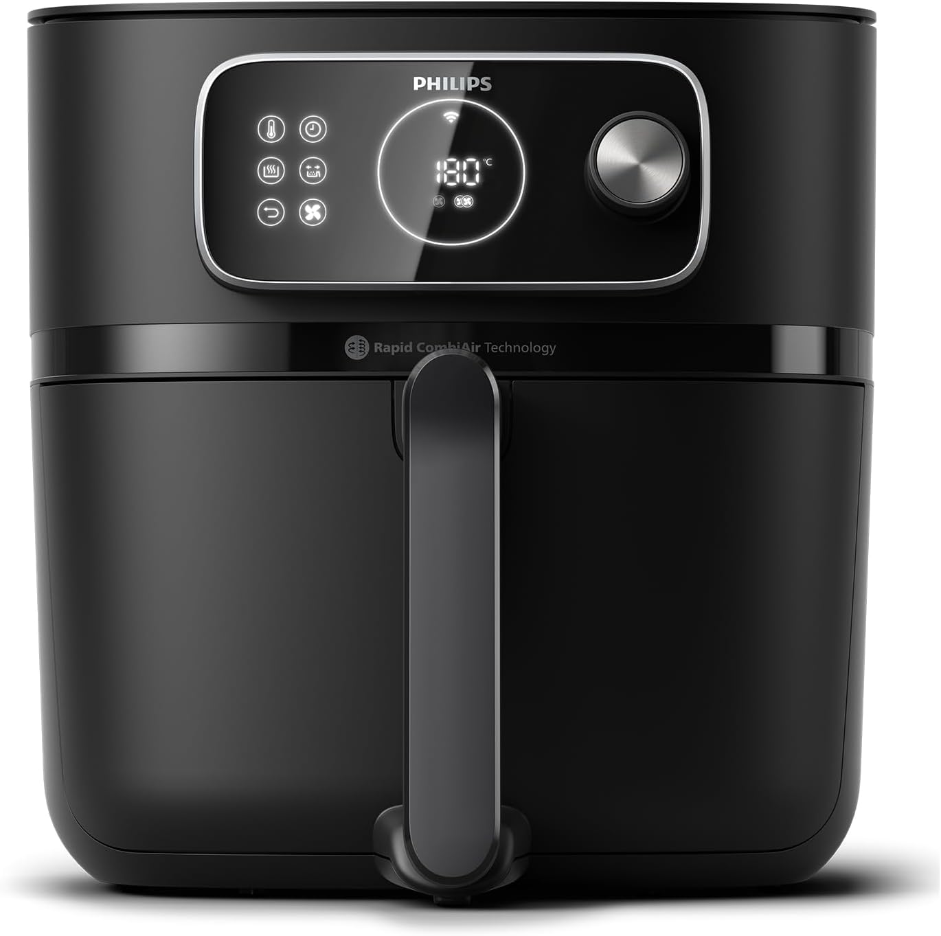 Philips Airfryer Combi 7000 Serie XXL - 8,3 l (2 kg), 22-in-1-Heißluftfritteuse, WiFi-Verbindung, 99% weniger Fettzugabe** mit Rapid CombiAir, HomeID App, Schwarz (HD9876/90)