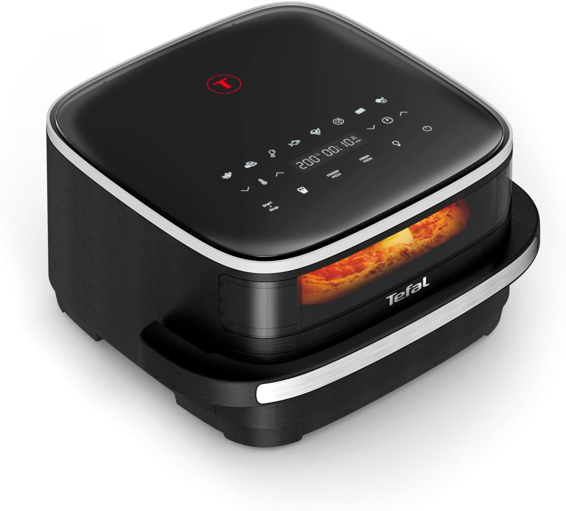 Tefal Easy Fry XL Surface Heißluftfritteuse, 4 L Fassungsvermögen, geräumiger Korb, große Heißluftfritteuse mit Sichtfenster, kompaktes Design, digitales Bedienfeld, Extra-Crisp-Technologie, FW4018